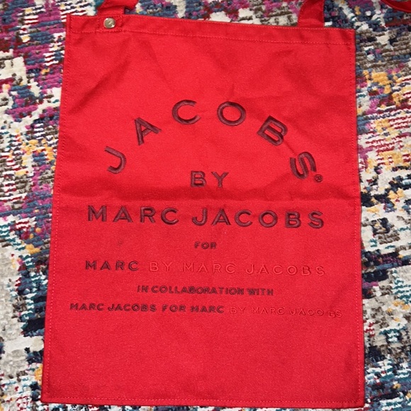 Marc Jacobs red canvas tote bag - Picture 3 of 7